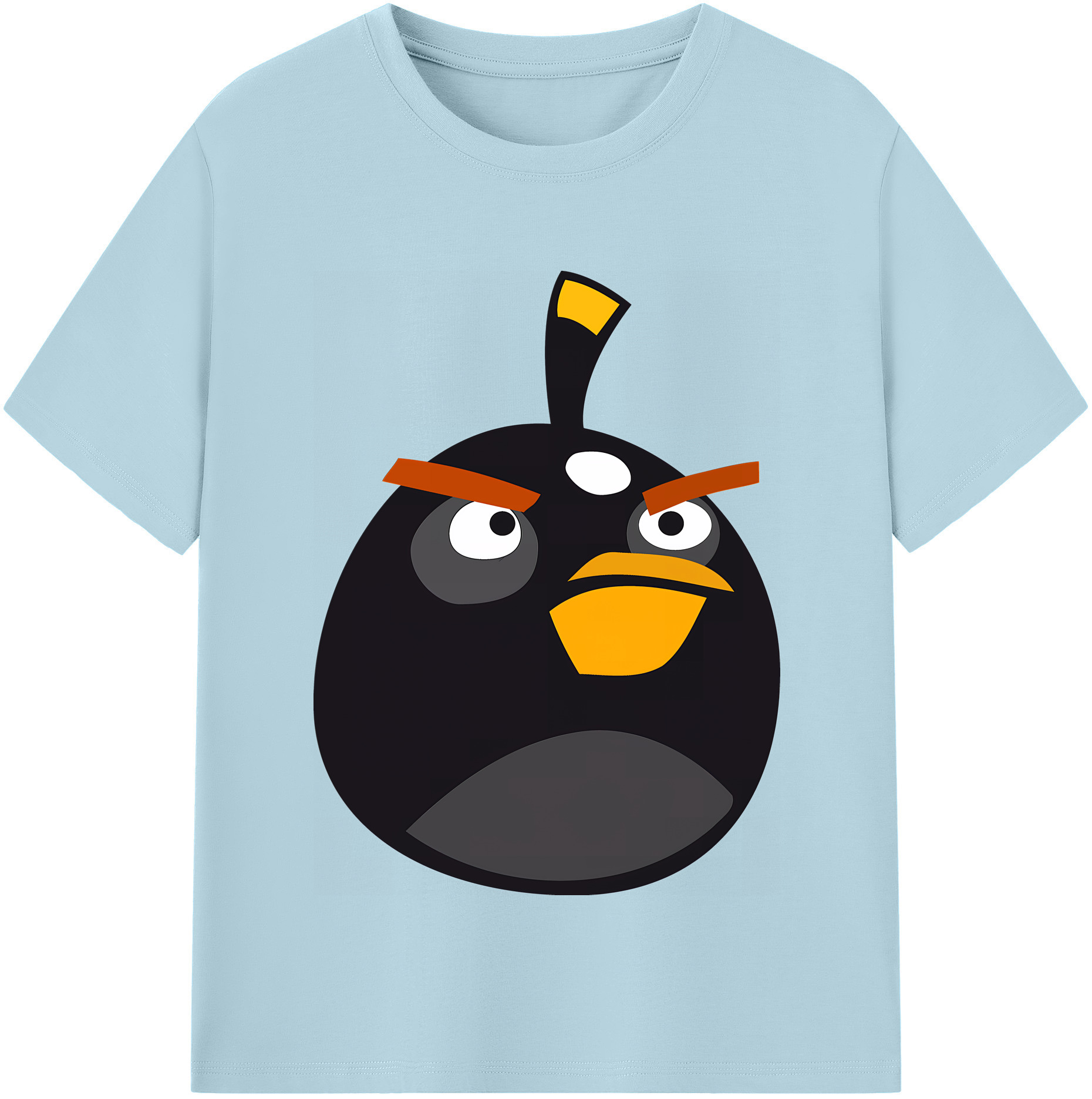 （画像用） Angry Birds アングリーバード 綿100％半袖Tシャツ（フロントプリント）